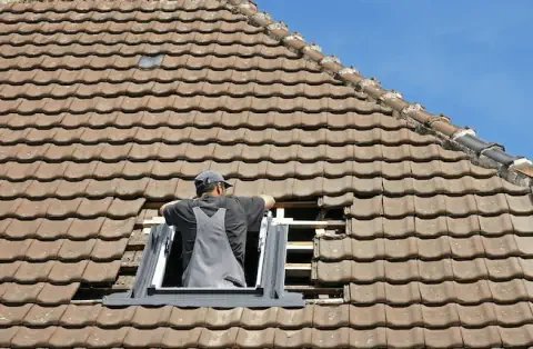 Pose de velux - Pannes
